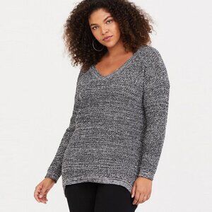 TORRID | Marled Slouchy Tunic Sweater Long Sleeve Knit Top | Sz. 1X